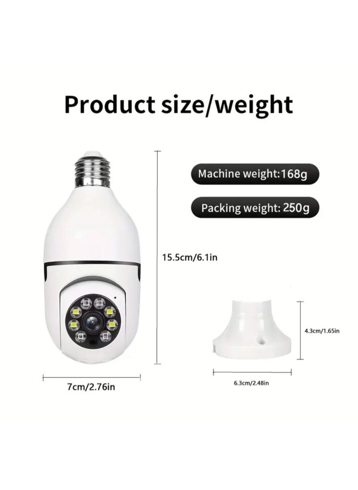 Generic - Smart Lamp Holder Bulb Camera with Full-Color Night Vision, Audio, and Lights - Image 1