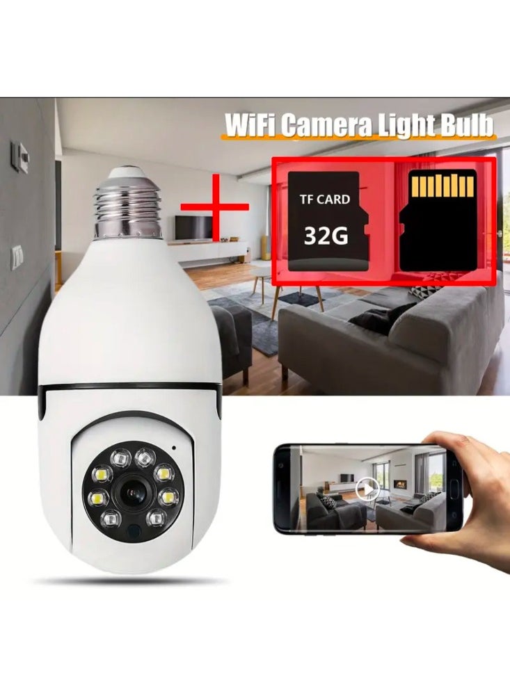 Generic - Smart Lamp Holder Bulb Camera with Full-Color Night Vision, Audio, and Lights - Image 1