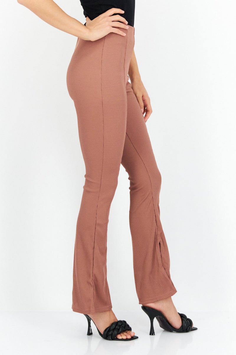 MISSY EMPIRE سروال نسائي ضيق بقصة بوت، بني - Image 4