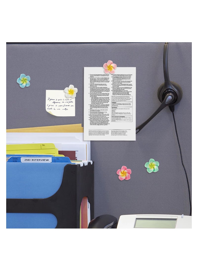 SOLARAE 21Pcs Colorful Flower Push Pins, Tulip Decorative Pushpins Cork Board Thumbtacks, Cute Fun Thumb Tacks for Photo Wall, Feature Wall,Map, Bulletin Board, Whiteboard, Office or Home - Image 2