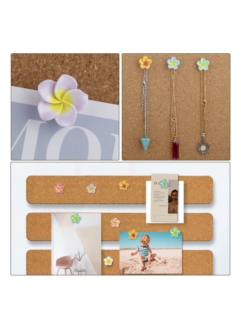 SOLARAE 21Pcs Colorful Flower Push Pins, Tulip Decorative Pushpins Cork Board Thumbtacks, Cute Fun Thumb Tacks for Photo Wall, Feature Wall,Map, Bulletin Board, Whiteboard, Office or Home - Image 4