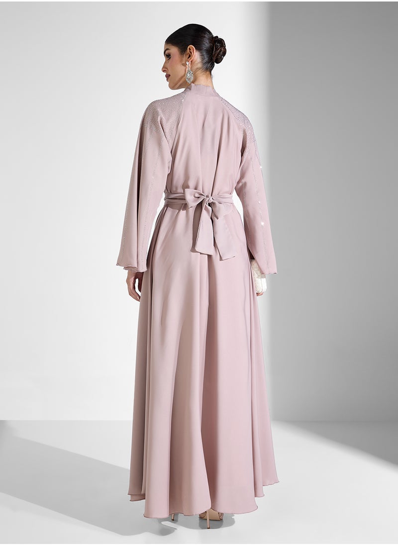 Abaya With Embellishment & Sheila