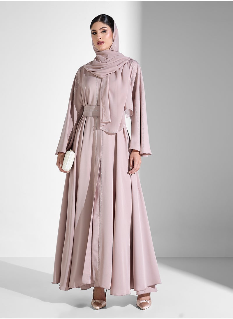 Abaya With Embellishment & Sheila