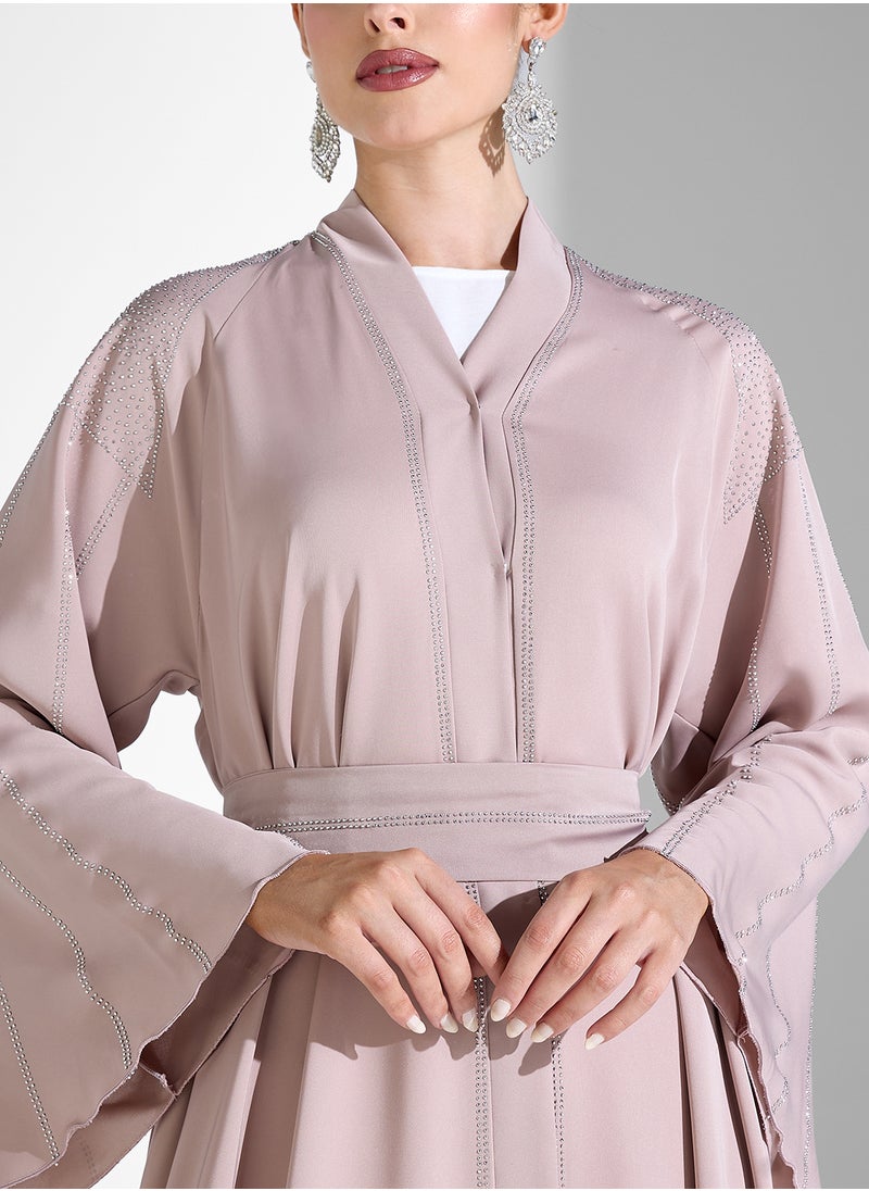 Abaya With Embellishment & Sheila