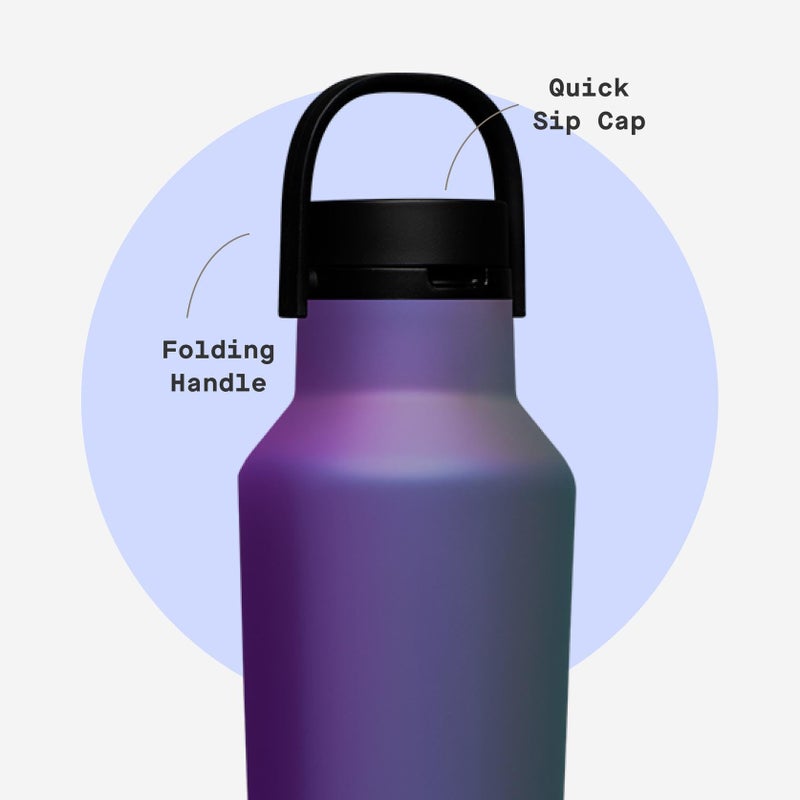 Corkcicle Sport Canteen - Keeps Drinks Cold 25 Hours - Stainless Steel Water Bottle - Triple-Insulated - Spill-Proof - Summer Drinkware Gift - Keeps Drinks Ice Cold - 20 oz - Multi-Color - Image 5