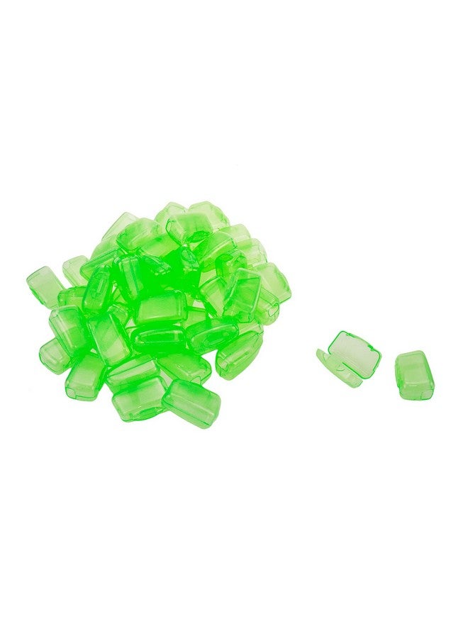 Dahszhi 50Pcs Toothbrush Cap Covers Toothbrush Head Protector Case for Travel or Home,Green - Image 1