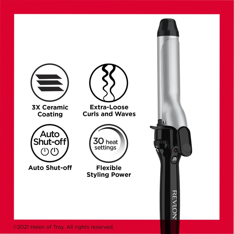 Revlon Perfect Heat Triple Ceramic Curling Iron | For Silky Smooth Tousled Curls (1-1/4 in) - Image 5