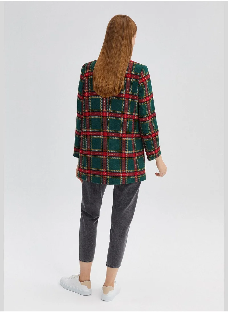 توتشي PLAID BLAZER JACKET