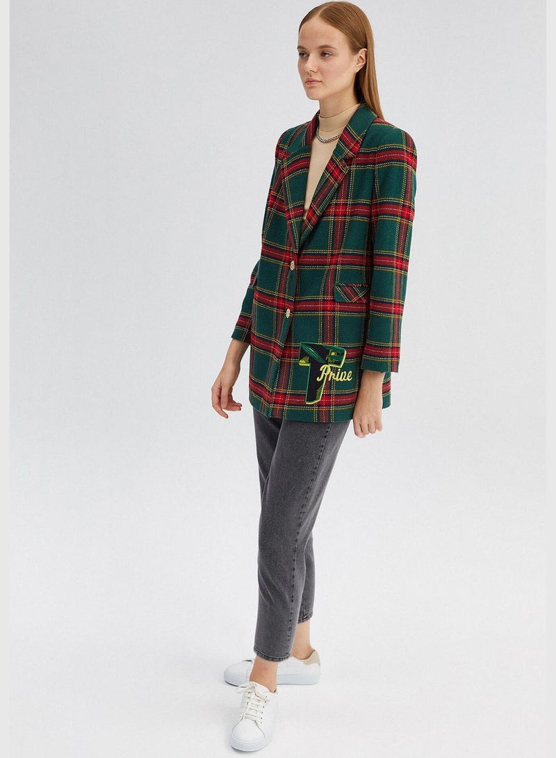 Touche PLAID BLAZER JACKET - Image 2