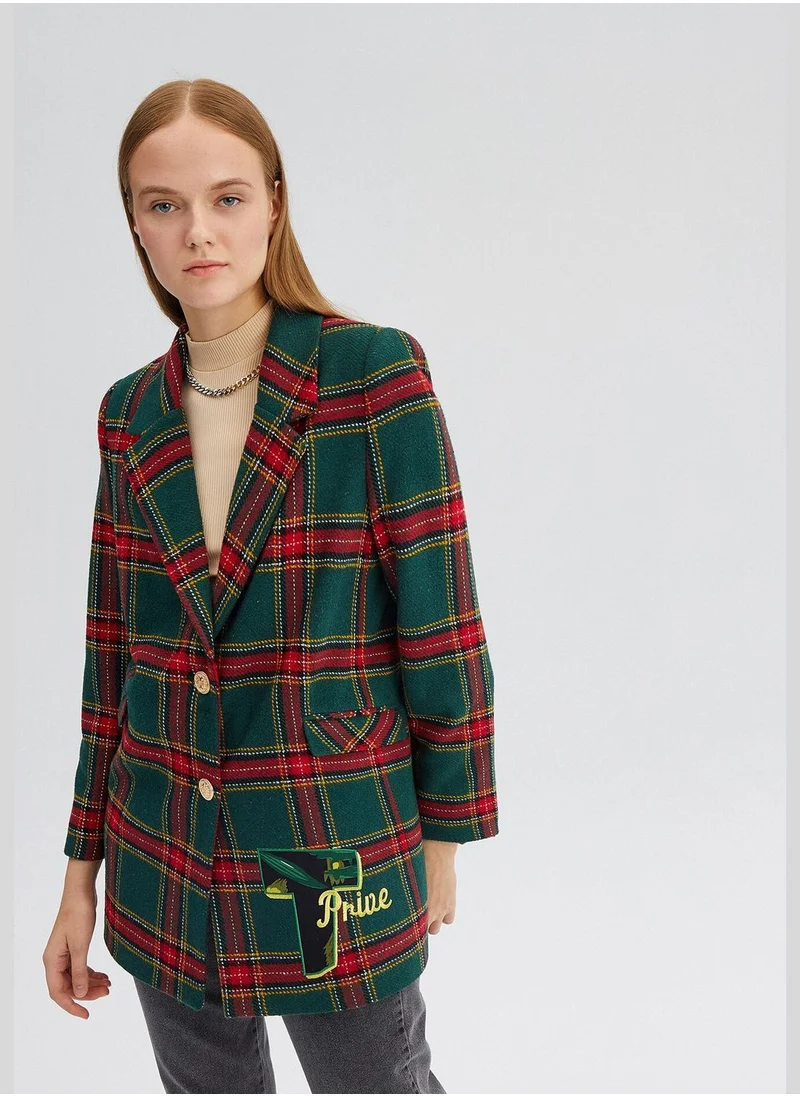 توتشي PLAID BLAZER JACKET