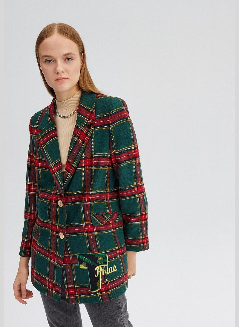 Touche PLAID BLAZER JACKET - Image 4