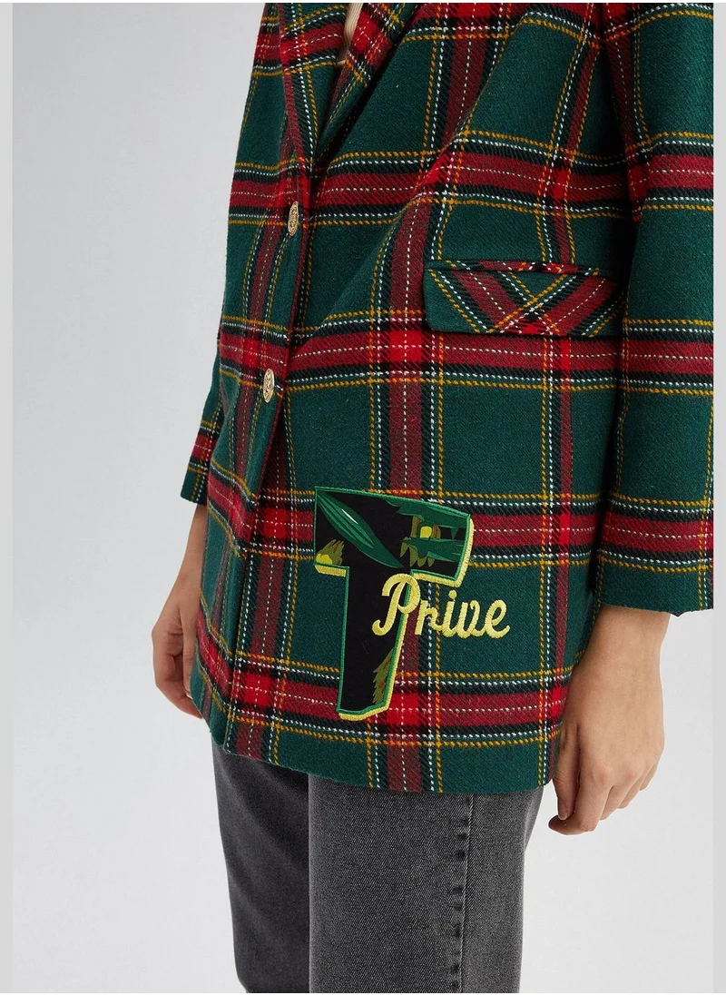 توتشي PLAID BLAZER JACKET
