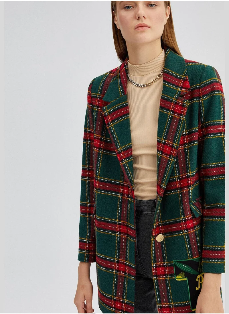 توتشي PLAID BLAZER JACKET