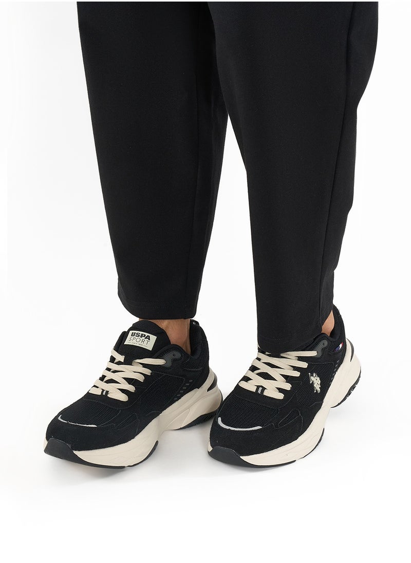 U.S. Polo Assn. - Men's Black Low-Top Sneakers - Lightweight Lace-Up Design, Comfortable for Everyday Outfits - Image 1