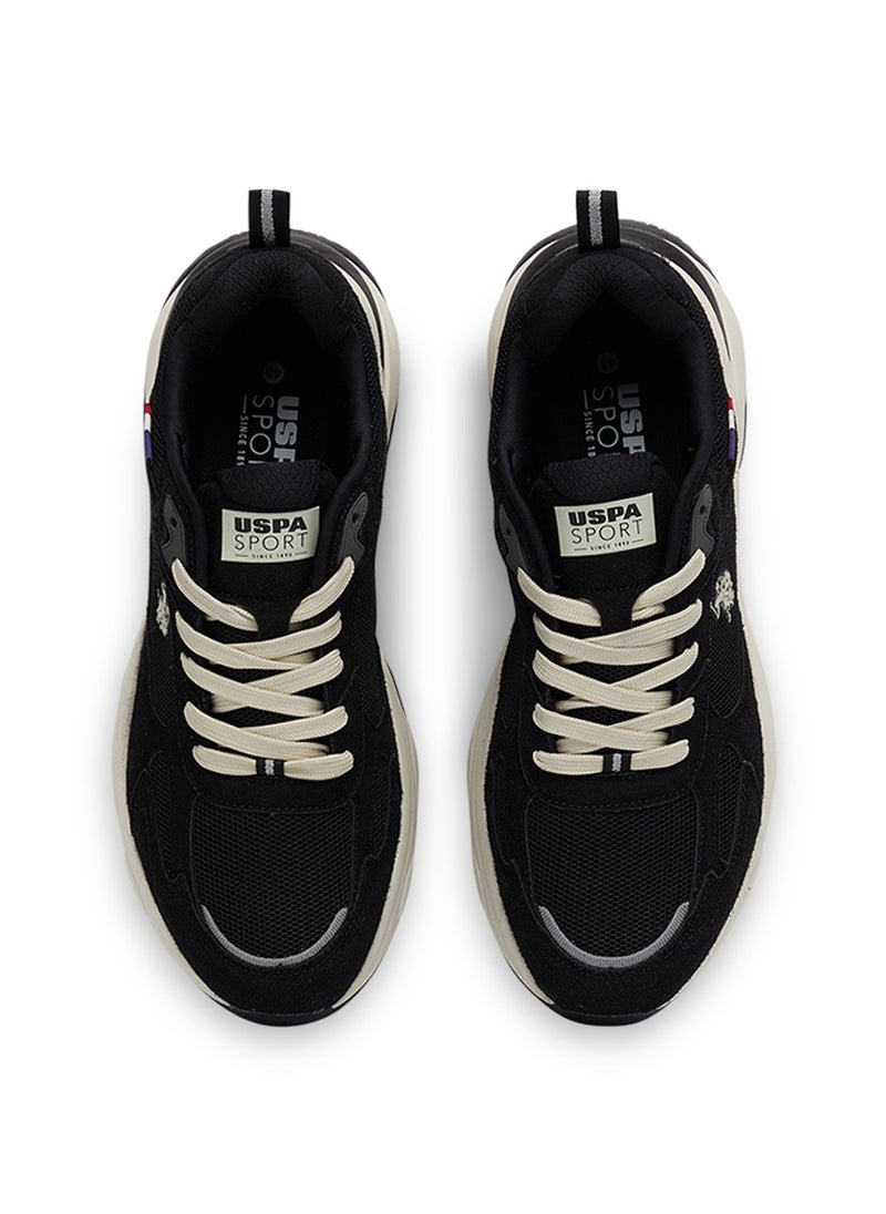 U.S. Polo Assn. - Men's Black Low-Top Sneakers - Lightweight Lace-Up Design, Comfortable for Everyday Outfits - Image 1
