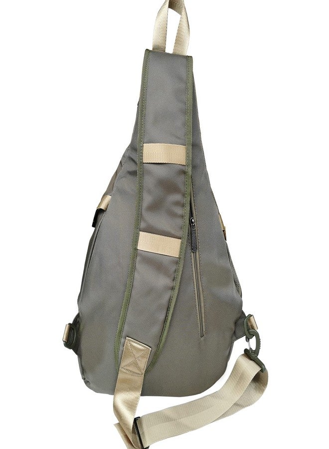 Innturt Large Sling Bag Backpack Pack 13" 14" Laptop Bag Satchel Festival Travel Backpack (Green) - Image 3