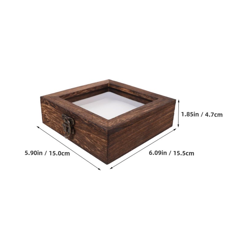 Wood Shadow Box Display Case Large Butterfly Insect Frame for Glass Wall Mount Collection - Image 3