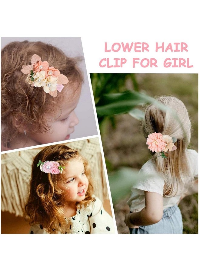 PALAY PALAY® 3pcs Flower Hair Clips for Girls Pearl Hair Clips Bridal Hair Accessories Hair Barrettes Hair Accessories Hair Dressing for Flower Girls - Image 5