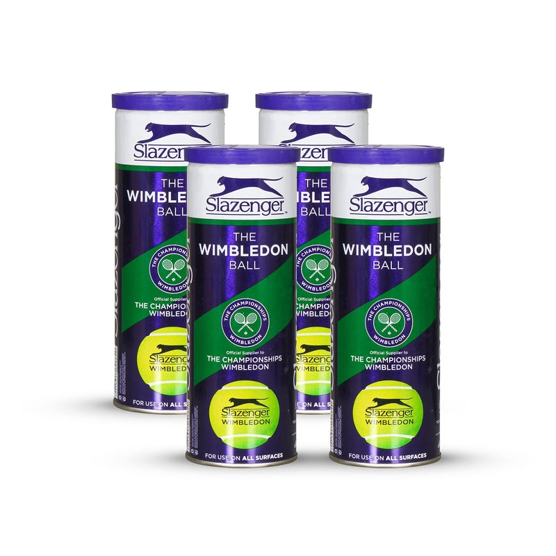 Slazenger Wimbledon Tennis Ball |4 Can|12 Balls(3 Balls/Can) - Image 4