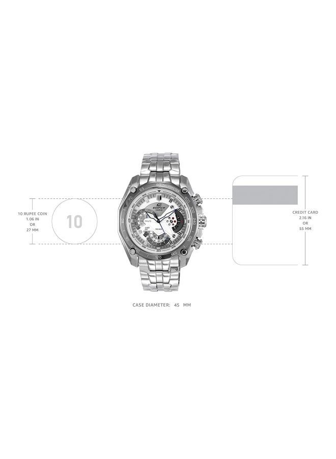 كاسيو ساعة يد إديفيس كرونوغراف طراز EF-550D-7A - قياس 51 مم - لون فضي رجال - Image 5