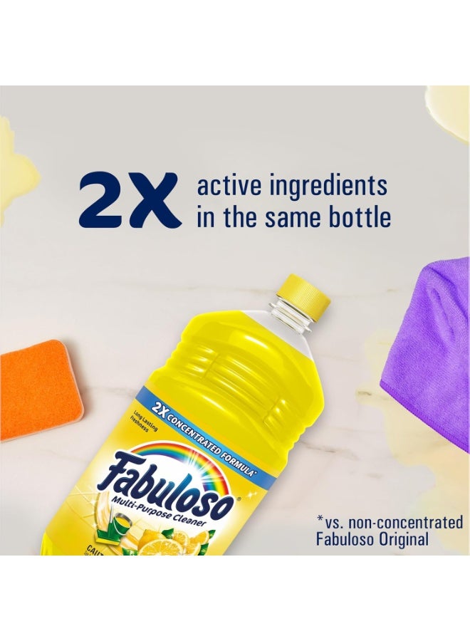 Fabuloso منظف فابولوس متعدد الأغراض، تركيبة مركزة 2X، رائحة ليمون منعشة، 56 أونصة - Image 2