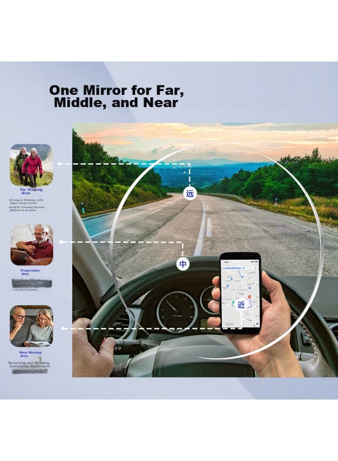 CAPONI نظارات قراءة مستوردة من ألمانيا للرجال والنساء، مضادة للضوء الأزرق، ثنائية البؤرة، تركيز تلقائي، عالية الدقة، نظارات قراءة تيتانيوم فائقة الخفة - Image 5