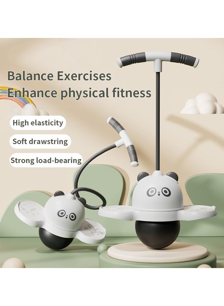 EXCLIFE [Summer gift] High elasticity panda children's bouncing ball | - SASO toy certification - Image 1