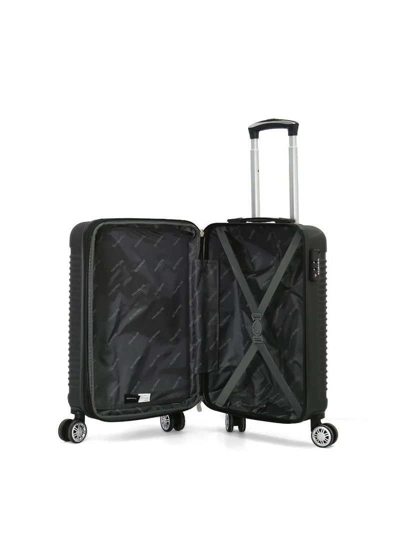 ترافلايت travelite hardshell 20-inch carry-on trolley bag,black