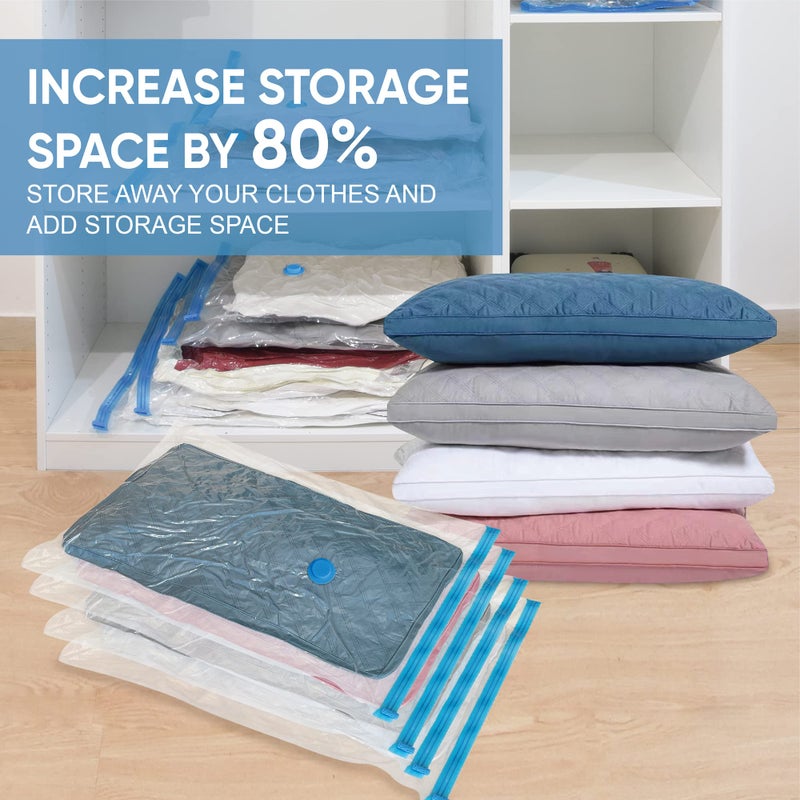 Roomimaster Vacuum Storage Bags, Vacuum Seal Space Saver Bags for Clothing, Travel Lugggage, Carry-on, Blankets, Comforters, Pillow, Bedding, 20 Combo - Image 2