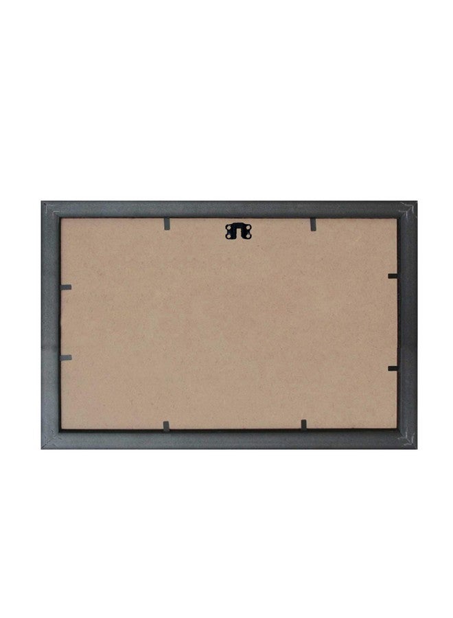 راندم لوحة تجريدية متعددة الألوان مؤطرة عشوائية (RP-2393)، 18 بوصة × 12 بوصة - Image 5