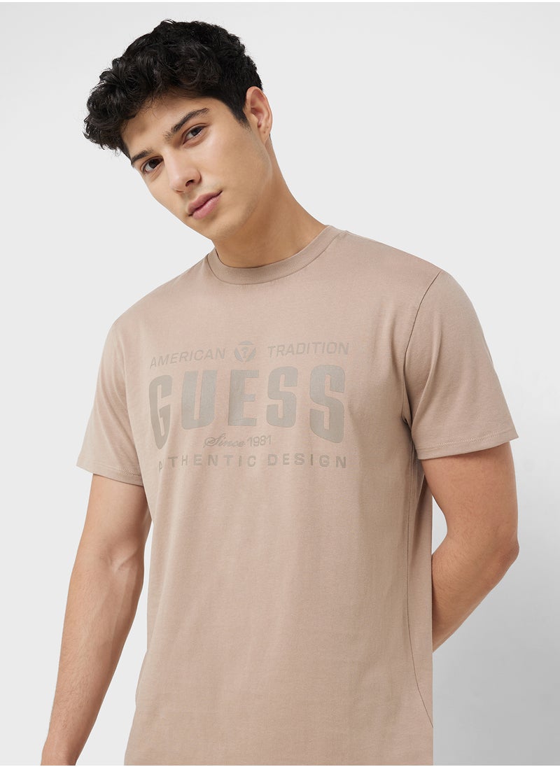 GUESS Tradition Crew Neck T-Shirt  - Image 3
