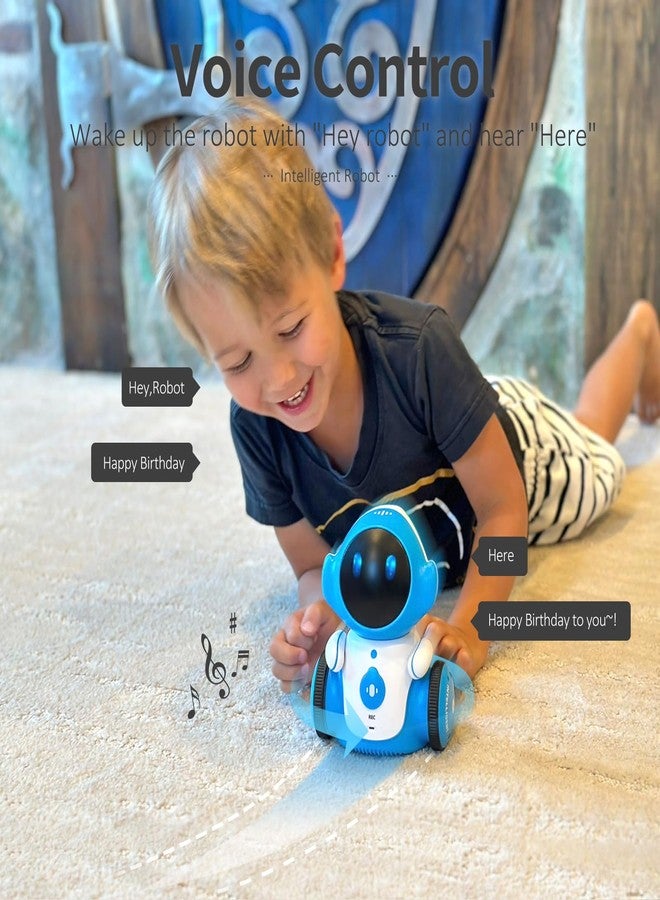 GILOBABY Interactive Robot for Kids Ages 3-8 - Rechargeable with Voice Control & Playback Mode - Educational Toy that Sings, Dances and Touch Control (Blue) - Image 5