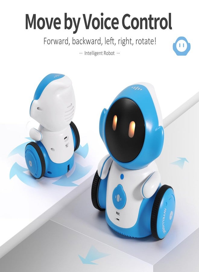 GILOBABY Interactive Robot for Kids Ages 3-8 - Rechargeable with Voice Control & Playback Mode - Educational Toy that Sings, Dances and Touch Control (Blue) - Image 4