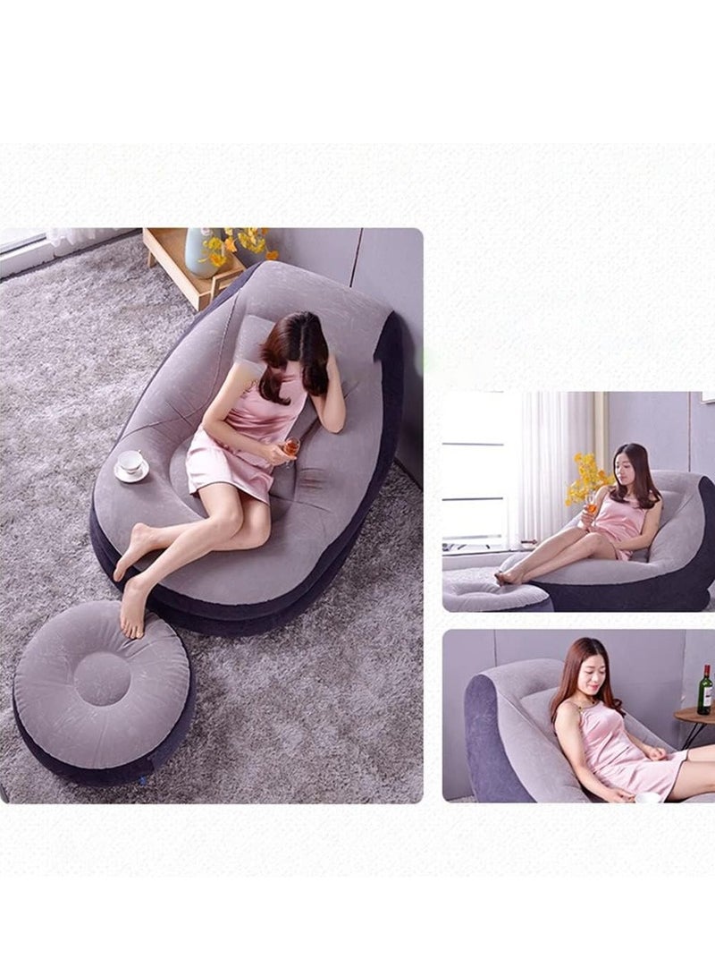 انتكس كرسي قابل للنفخ ، أريكة هوائية أريكة قابلة للنفخ ، كرسي صالة قابل للنفخ لغرفة المعيشة الداخلية - Image 2