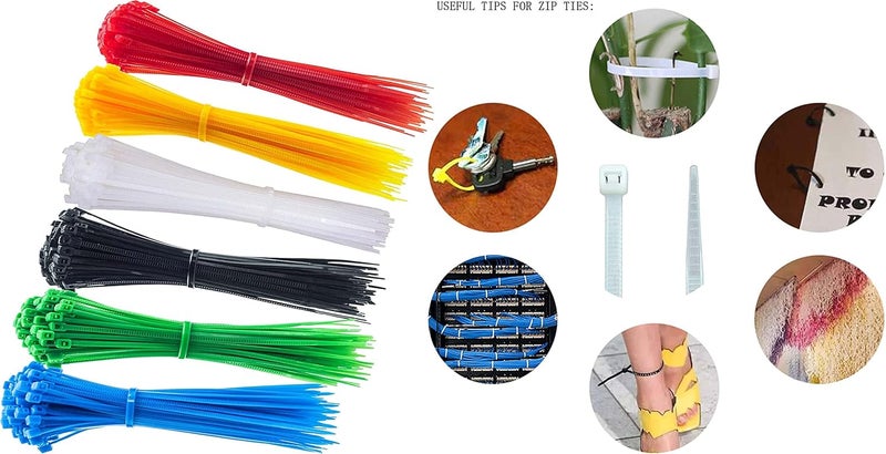 DIY Crafts DIY Crafts 30 Ties 100 Label 3 Marker, Combo Pack, Nylon Colour Cable Marker Ties Self-locking Cord Tags Write Ether(30 Ties 100 Label 3 Marker, Combo Pack)  - Image 3
