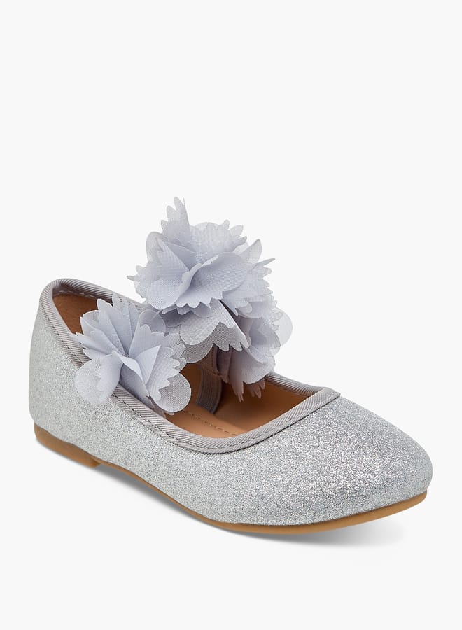 Flora Bella By Shoexpress Girls Embellished Ballerina Shoes With Elasticated Strap - Image 1