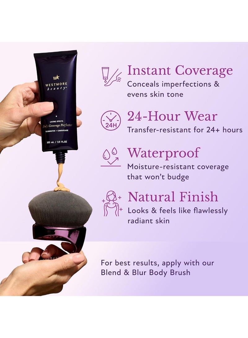 Westmore Beauty Body Coverage Perfector – Waterproof Leg & Body Makeup - Tattoo Cover Up Makeup - 3.5 Oz (Bronze Radiance) - Image 2