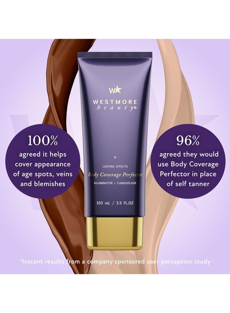Westmore Beauty Body Coverage Perfector – Waterproof Leg & Body Makeup - Tattoo Cover Up Makeup - 3.5 Oz (Bronze Radiance) - Image 4