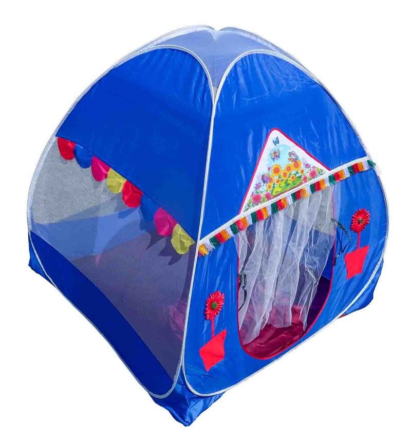 Homecute Igloo Type Foldable Popup Big/Jumbo Size Kid's Play Tent House (Big Size Window-Blue) - Image 3