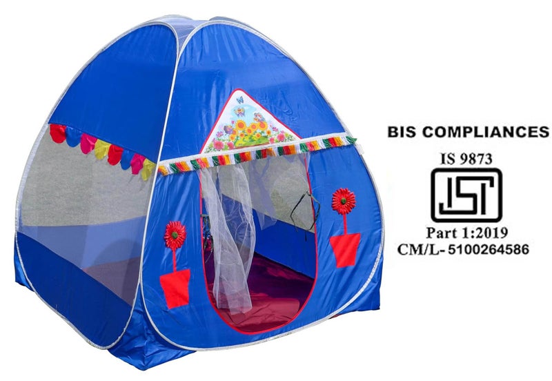 Homecute Igloo Type Foldable Popup Big/Jumbo Size Kid's Play Tent House (Big Size Window-Blue) - Image 2