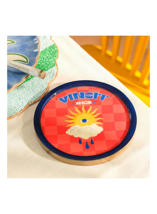 Zsa Zsa Zsu Red Lakri Mango Tree Presentation Board 18 cm.  | Best Price UAE