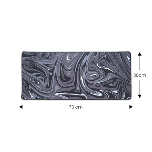SPIN CART Large Gaming Mouse pad, Long XXL Extended Desk Table Mat Mousepad for Laptop PC Computer (Black Abstract) - Image 4