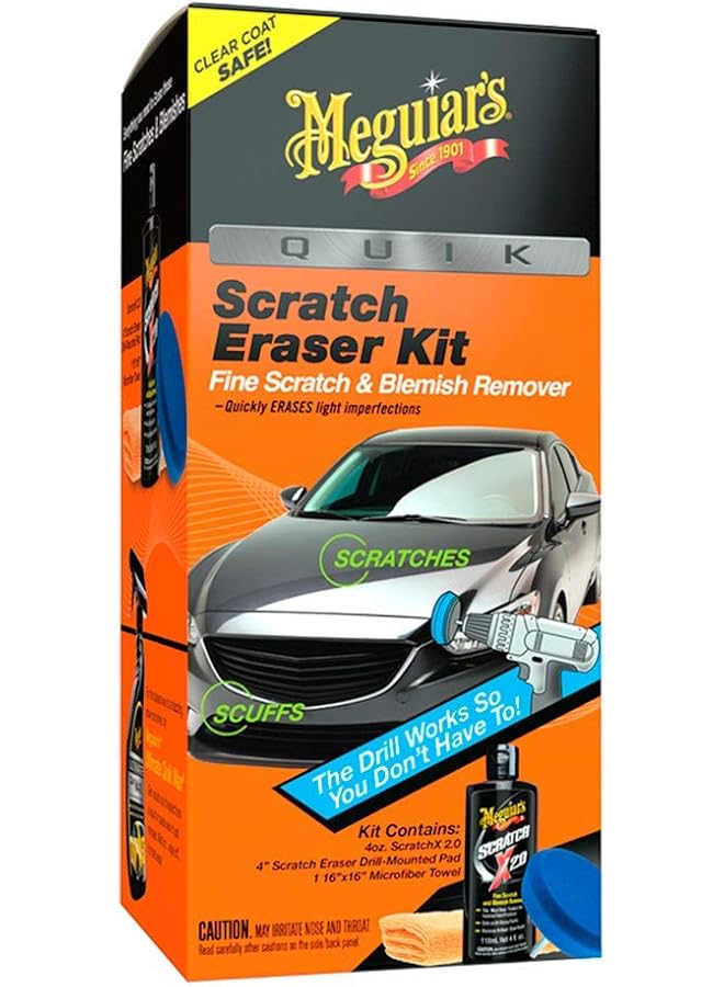Meguiar's G190200Eu Scratch Removal Kit To Remove Light Car Scratches, Blemishes And Swirls. Quick & Easy - Image 1