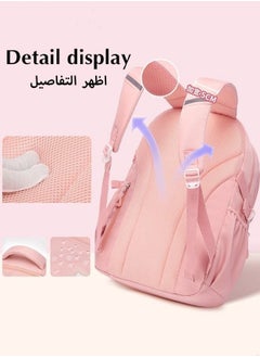 ميكسد طفل على ظهره فتاة صغيرة لطيف المدرسة الابتدائية شخصية حقيبة مدرسية خفيفة الوزن ودائم كبير حقيبة السفر اليوم ، مع حقيبة القلم الحرة والشارات ملصقا  - Image 4