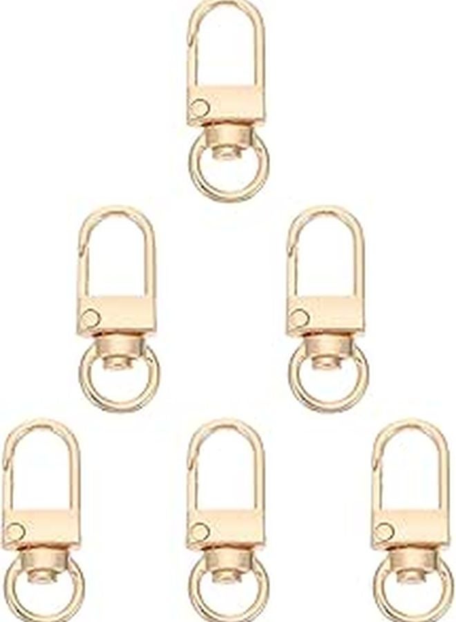 Light Gold Alloy Lobster Claw Clasps 15pcs For DIY Craft Bag Strap Keychain Accessories - Image 1
