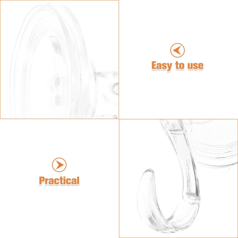 Heavy Duty Suction Cup Hooks No Drill Waterproof Wall Mount For Towels Kitchen Bathroom - Image 4