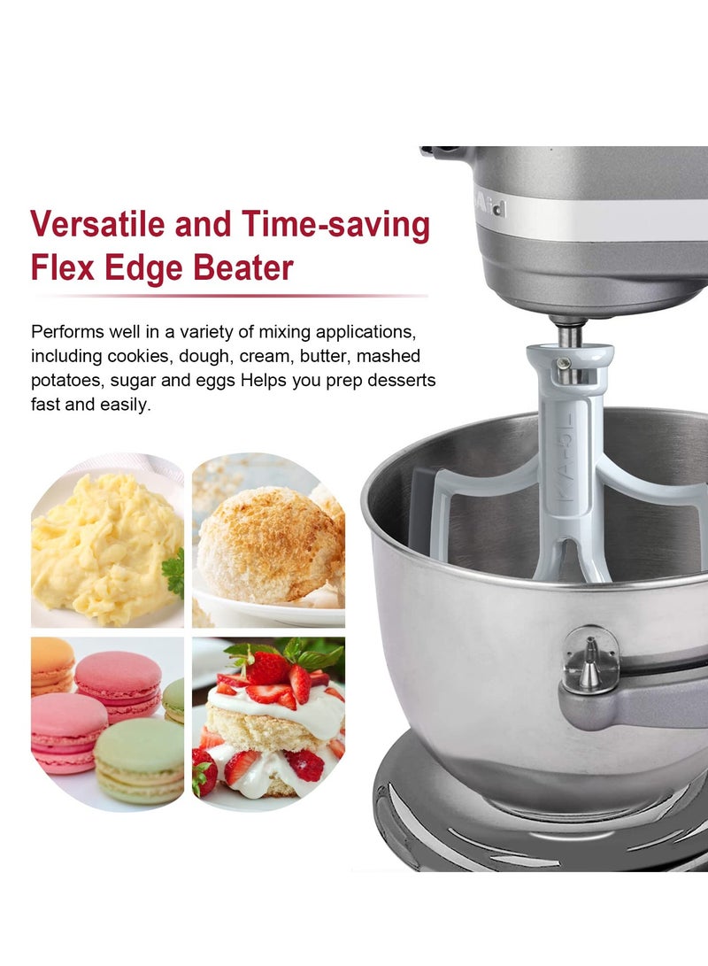 5-Quart Flex Edge Beater for KitchenAid Bowl-Lift Stand Mixer, Silicone Edge Kitchen Mixer Attachment, Replacement Beater Accessory for KitchenAid Mixers. - Image 3