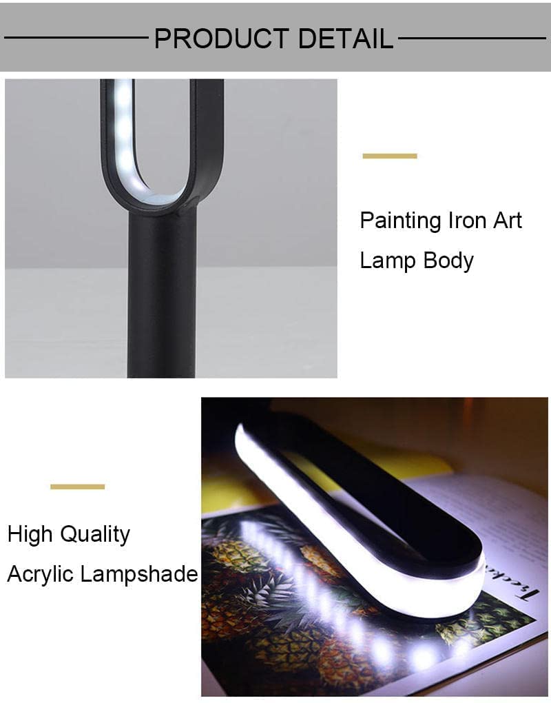 AWOKZA Modern Table Metal LampBlack Led Desk Lamp with Wireless Portable Cordless Light Rechargeable Atmosphere Decor LED Table Light for Home Office Bar LAMP Out - Image 5