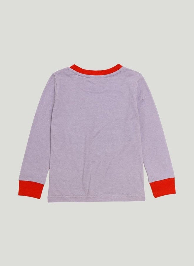 Kidbea Kids Typography Printed Cotton Night Suit Set with Full-Sleeve T-Shirt and Joggers - Image 5