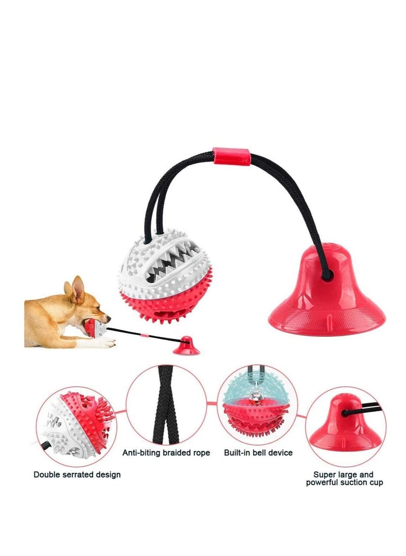 Y&D - Multifunction Molar Bite Toy Durable Dog Tug Rope Ball Chew Toys with Suction Cup - Image 1